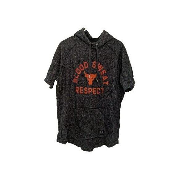 Under Armour Other - Under Armour Men's Sweatshirt Short Sleeve Size XL Heathered Black